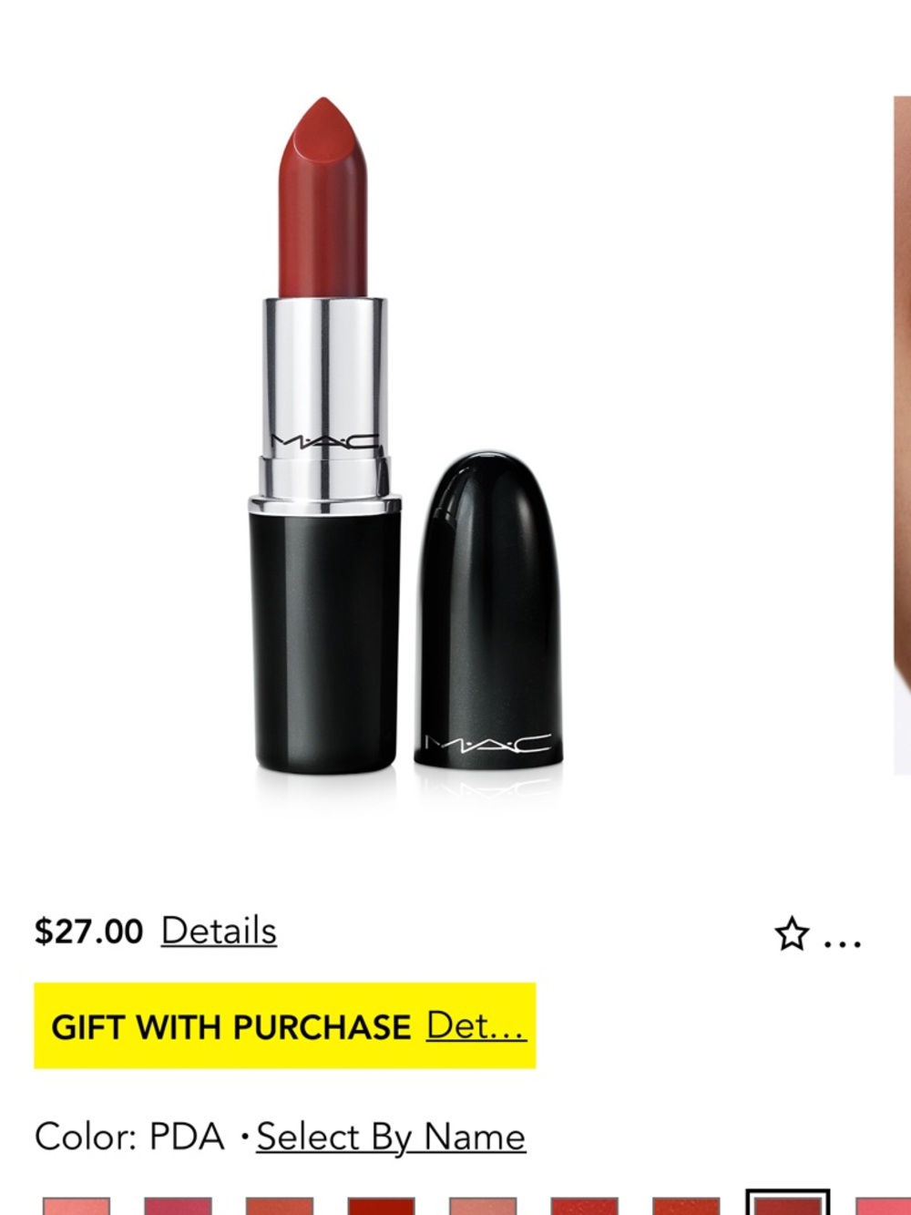 MAC Lipstick in PDA